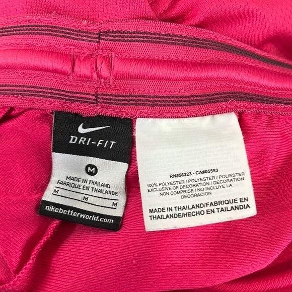 Nike Dri-Fit Activewear Shorts Women's Fitted M Pink Orange Teal Pull On - Picture 5 of 14